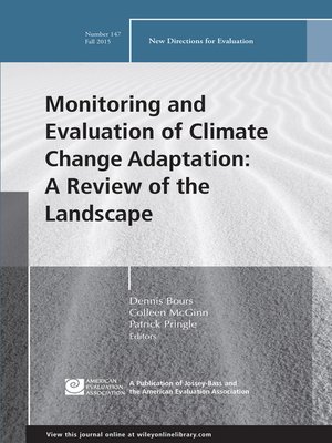 cover image of Monitoring and Evaluation of Climate Change Adaptation